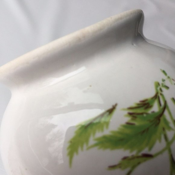 National Silver Company Nagoya Japan Sugar Bowl Red Orange Vintage Floral 3.25" - Picture 8 of 11